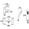 Bristan Gild Deck Mounted Chrome Finish Bath Mixer Tap small Image 4
