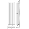 Hudson Reed Sloane Double Panel Vertical Radiator small Image 4