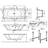 Crosswater Verge Double Ended Bath Tub small Image 4