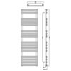 Reina Arbori Mild Steel Designer Towel Rail 500mm Wide small Image 4