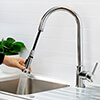 Bristan Apricot Deck Mounted Kitchen Sink Mixer Tap With Pull Out Spray small Image 4