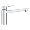 Grohe BauCurve Chrome Deck Mounted Single Lever Kitchen Sink Mixer Tap - Swivel Spout small Image 4