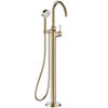 Britton Hoxton Floor Standing 200mm x 1100mm Mono Bath Shower Mixer Tap small Image 4