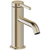 Britton Hoxton Contemporary Deck Mounted Basin Mixer Tap with Curved Spout small Image 4