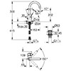 Grohe Eurosmart Cosmopolitan L-Size Chrome Basin Mixer Tap with Waste small Image 4