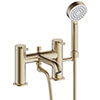 Britton Hoxton Bath Shower Mixer Tap with Handset and Hose small Image 4