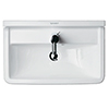 Duravit Starck-3 Underside Glazed 650 x 485mm 1 Tap Hole Wall-Hung Basin With Overflow small Image 4