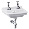 Burlington Guild White Wall Hung Cloakroom Basin small Image 4