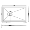 Hudson Reed 33mm Slimline Acrylic Rectangular Shower Tray small Image 4