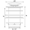 Bristan Chrome Round Push Button Basin Waste small Image 4