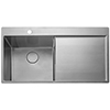 Rangemaster Cosmo Stainless Steel 960 x 500mm Inset Kitchen Sink With Drainer small Image 4