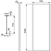 Crosswater Asura Bifold Shower Door - Reversible small Image 4