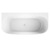 Crosswater Auriga Back To Wall Acrylic Fluted Bath - 1700 x 800mm small Image 4